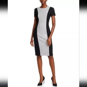 NWT Hugo Boss Damola Color Blocked Dress Size 4
